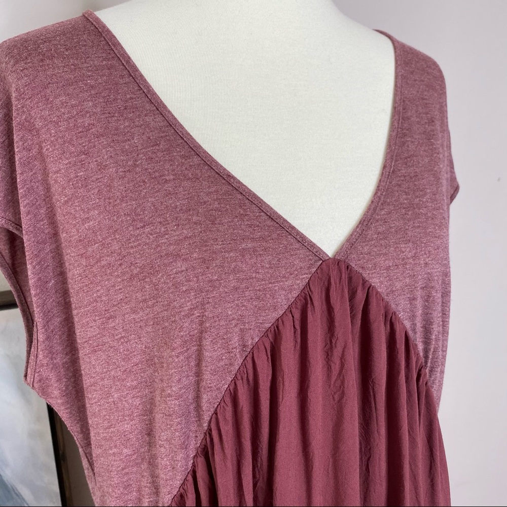 Meadow Rue Mixed fabric tunic